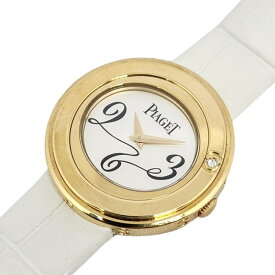 ピアジェ PIAGET ポセジョン P10275 ホワイト K18YG クオーツ レディース 腕時計【中古】