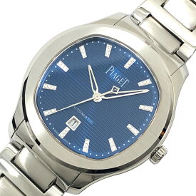 ピアジェ PIAGET ポロ デイト G0A46018 ブルー SS 自動巻き メンズ 腕時計【中古】