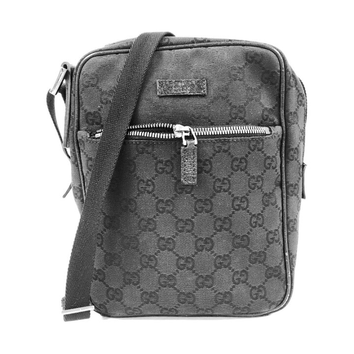 楽天市場】グッチ GUCCI GGキャンバスショルダーバック 03136 ブラック 