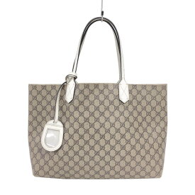 グッチ GUCCI リバーシブル ミディアム トートバッグ 368568 ブラウン/アイボリー GGブルームス レディース トートバッグ【中古】