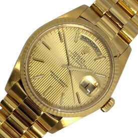 ロレックス ROLEX デイデイト タペストリー 18038 ゴールド K18YG 自動巻き メンズ 腕時計【中古】