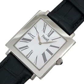 ピアジェ PIAGET アルティプラノ 9930 ホワイト文字盤 K18WG/レザーストラップ(社外) メンズ 腕時計【中古】