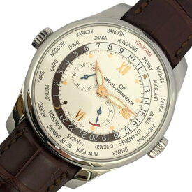 ジラール・ペルゴ GIRARD PERREGAUX WW.TCフランソワぺルゴ 49850-11-171-0 ホワイト SS/革ベルト 自動巻き メンズ 腕時計【中古】