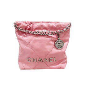 エルメス HERMES CHANEL22 ミニ バッグ AS3980 ピンク シルバー金具 カーフ レディース ショルダーバッグ【中古】