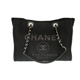 シャネル CHANEL ドーヴィルチェーントート A67001 ミックスファイバー レディース トートバッグ【中古】