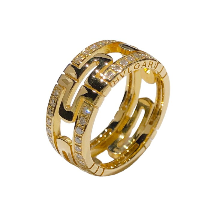 楽天市場】ブルガリ BVLGARI オープン パレンテシ ダイヤリング 750YG 