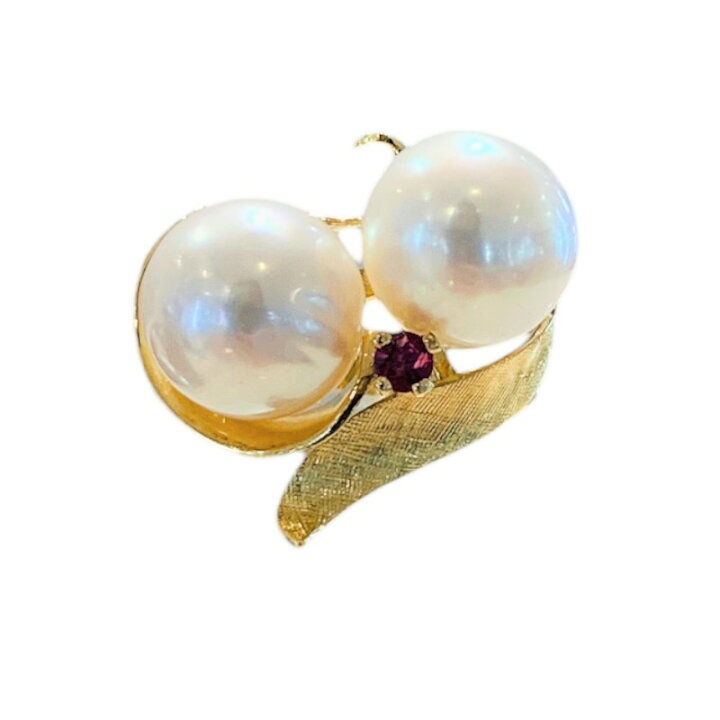 楽天市場】ミキモト MIKIMOTO K18 パールリング #9 K18イエロー 