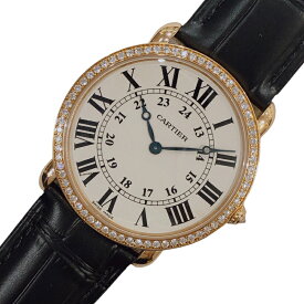 カルティエ Cartier ロンド ルイ カルティエ　LM WR000651 K18ピンクゴールド メンズ 腕時計【中古】