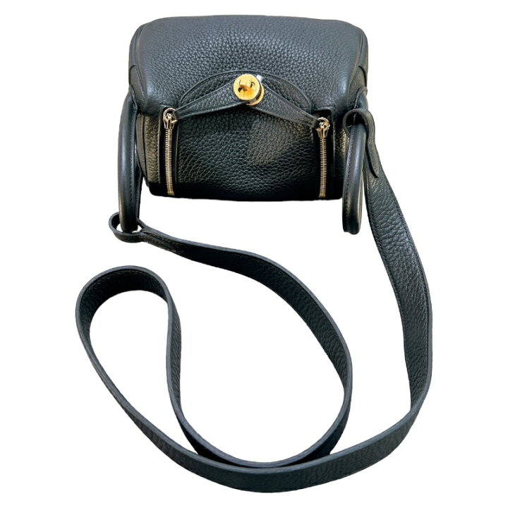 楽天市場】エルメス HERMES リンディミニ B刻 ブラック ゴールド金具  