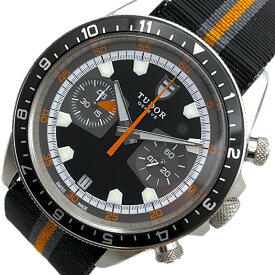 チューダー/チュードル TUDOR ヘリテージ クロノグラフ 70330N ブラック SS メンズ 腕時計【中古】
