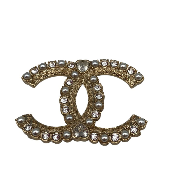 楽天市場】シャネル CHANEL ココマークパールブローチ シャンパン 