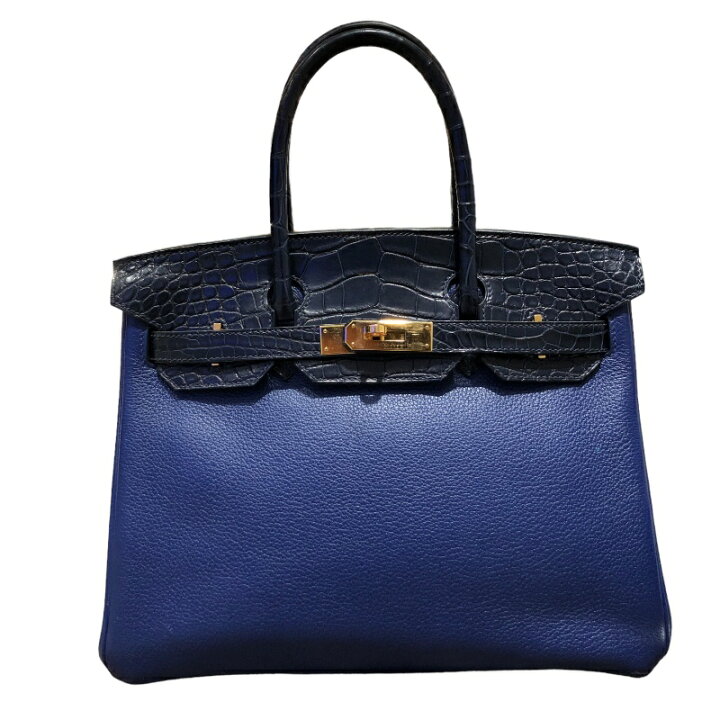 楽天市場】エルメス HERMES バーキン30 D刻印 ブルーマリン×ブルー 