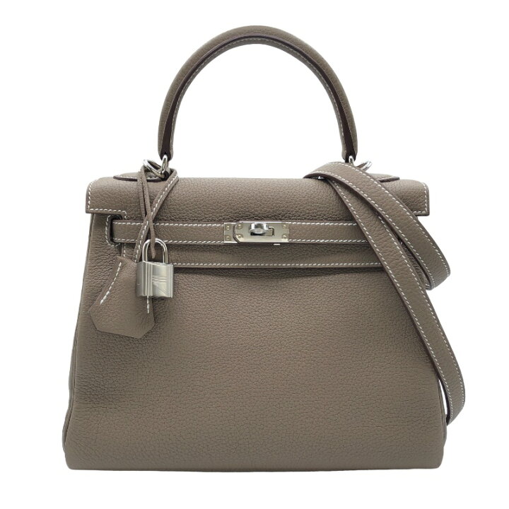 楽天市場】エルメス HERMES ケリー25 内縫い B刻 エトゥープ/シルバー  