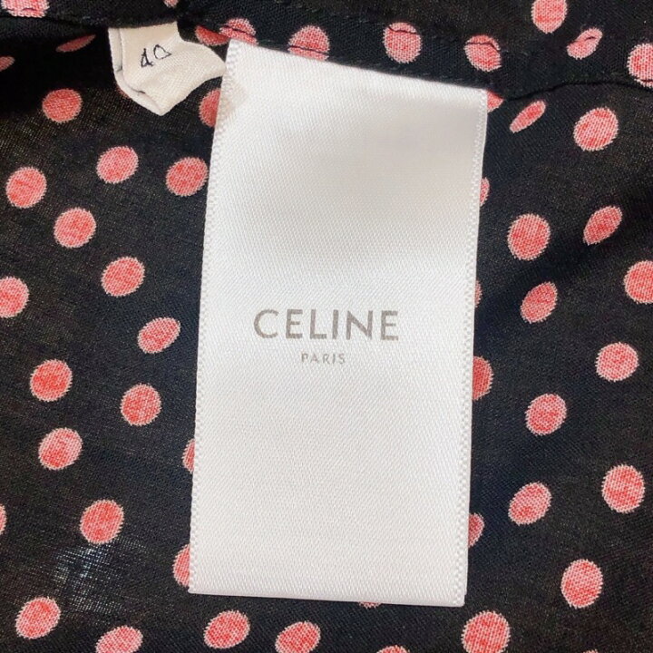 楽天市場】セリーヌ CELINE マルチドット半袖レーヨンシャツ 2C036962H 