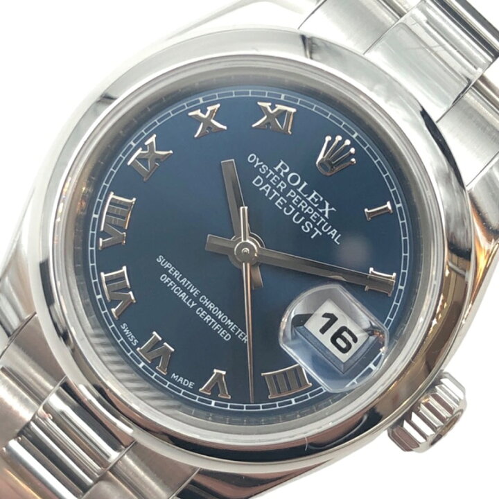 楽天市場】ロレックス ROLEX デイトジャスト 179160 ブルー SS  