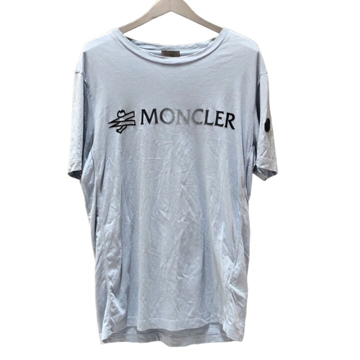 モンクレール MONCLER ロゴワッペンTシャツ ホワイト コットン 半袖T  