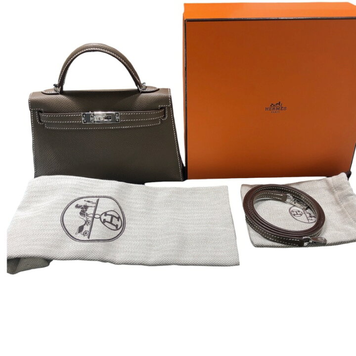 楽天市場】エルメス HERMES ミニケリー2 U刻印 (2022年製) エトゥープ  