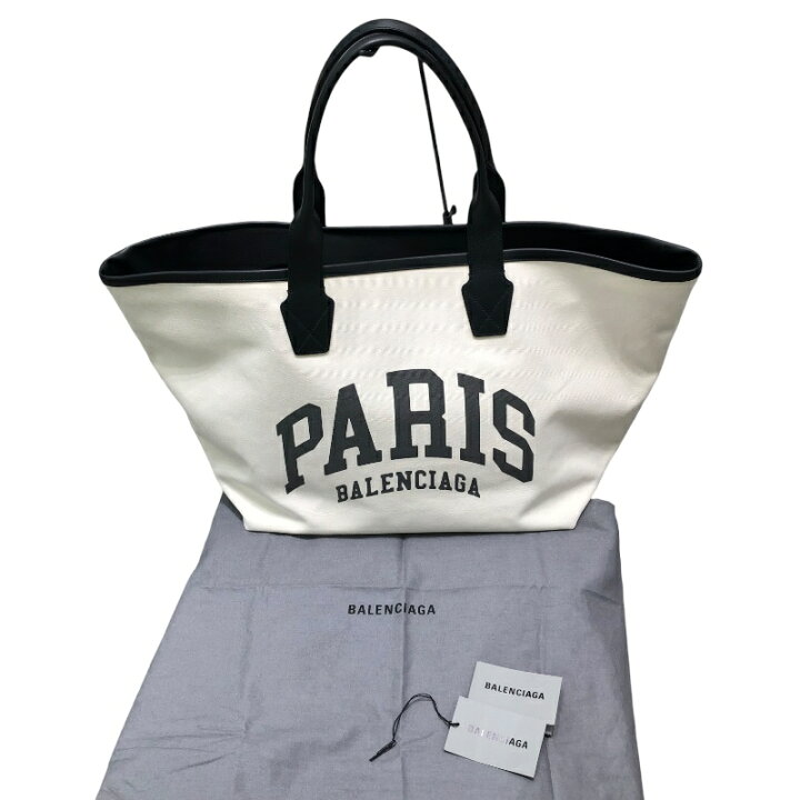バレンシアガ BALENCIAGA シティズパリスジャンホ ホワイト キャンバス 