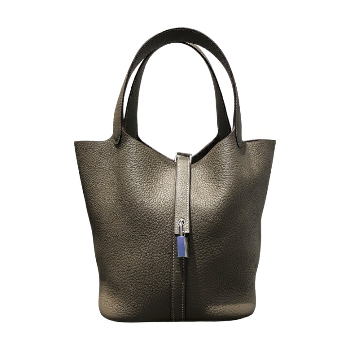 楽天市場】エルメス HERMES ピコタンロックMM W刻 エトゥープ/SV金具 