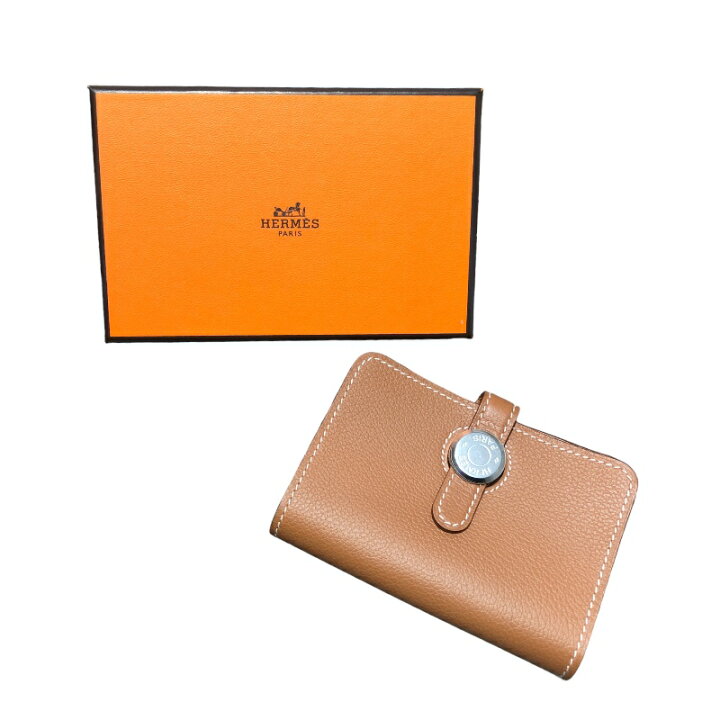 楽天市場】エルメス HERMES ドゴンカードケース B刻 ゴールド/SV金具 