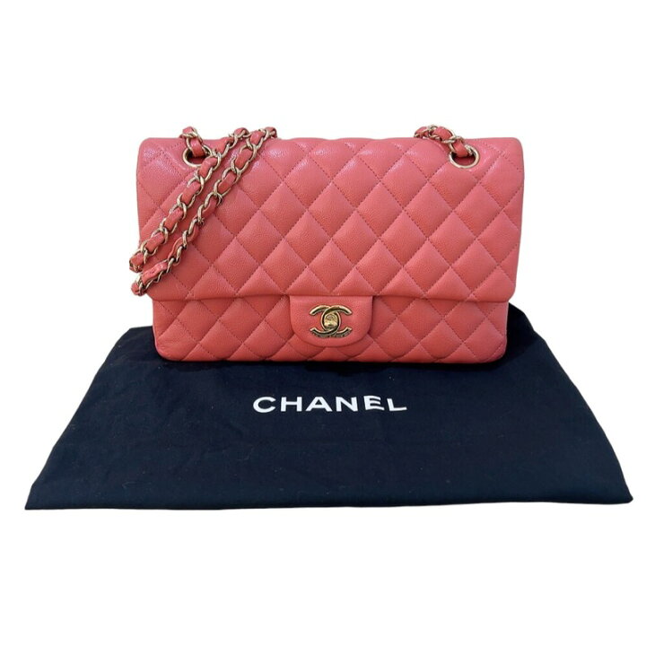 楽天市場】シャネル CHANEL マトラッセ25 A01112 ピンク/GD金具  