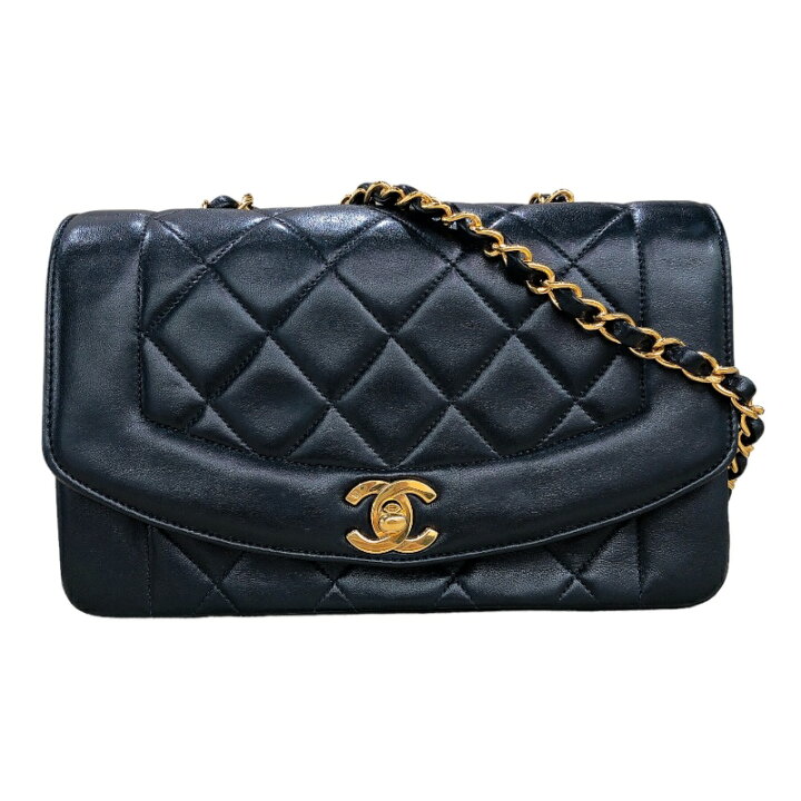 楽天市場】シャネル CHANEL ダイアナ22 A01164 ブラック ゴールド金具  