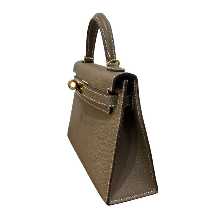 楽天市場】エルメス HERMES ミニケリー2 B刻 エトゥープ GD金具  