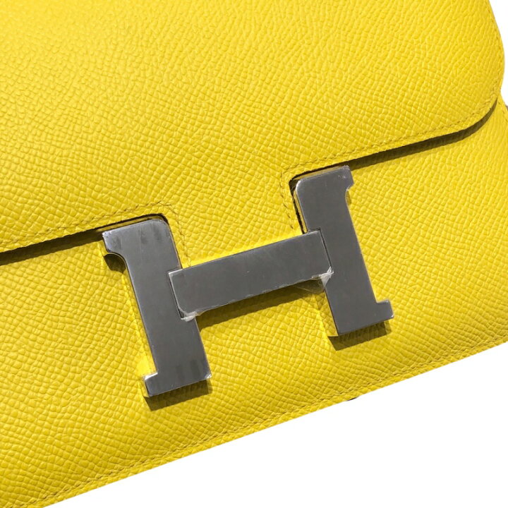 楽天市場】エルメス HERMES コンスタンス3ミニ W刻 ジョーヌナプル SV  