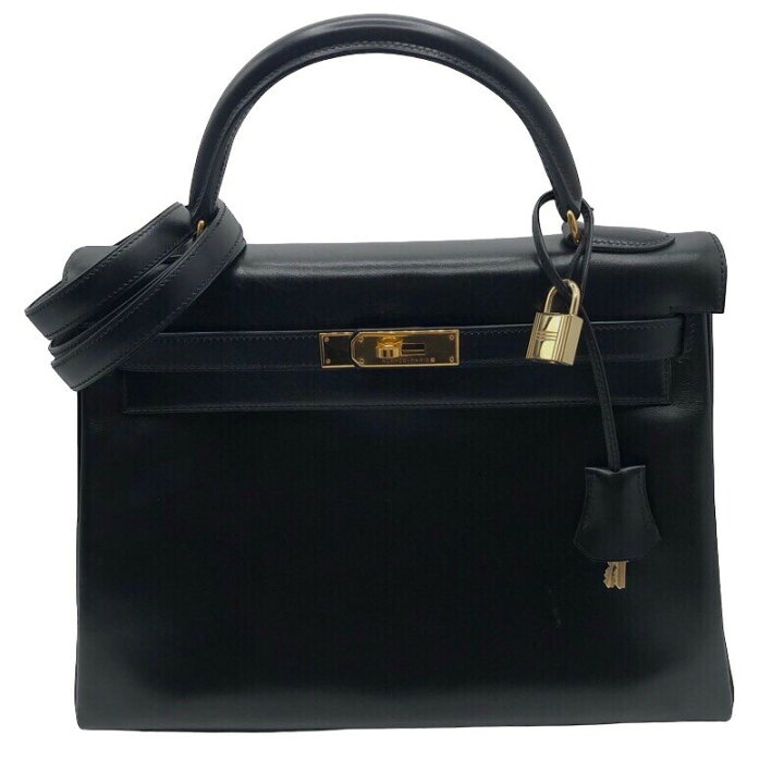 楽天市場】エルメス HERMES ケリー32 内縫い □B刻 ブラック×GD金具  