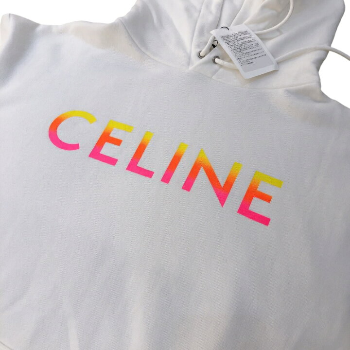 楽天市場】セリーヌ CELINE グラデーションロゴスウェットパーカー 