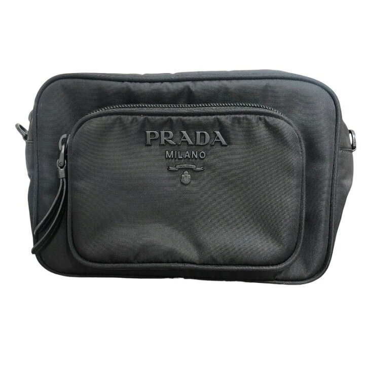 プラダ PRADA ナイロンショルダーバッグ 1BH107 ブラック ナイロン  