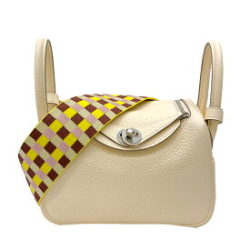 エルメス HERMES リンディ ミニ U刻印 ナタ シルバー金具 マキシカドリーユ/トリヨンクレマス レディース ショルダーバッグ【中古】