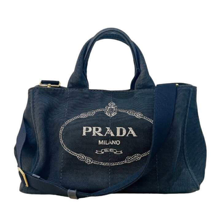 楽天市場】プラダ PRADA カナパトートM ブラック ゴールド金具  