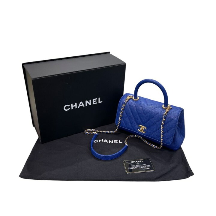 楽天市場】シャネル CHANEL ココハンドルXS A92990 27番台 ブルー  
