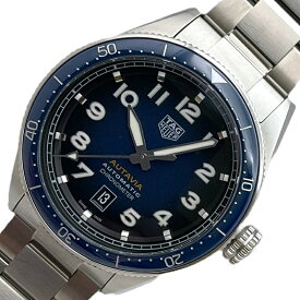 タグ・ホイヤー TAG HEUER オータヴィア キャリバー5 WBE5116.EB0173 ネイビー ステンレススチール 自動巻き メンズ 腕時計【中古】