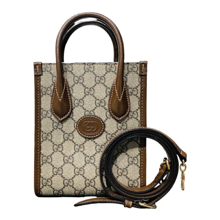 楽天市場】グッチ GUCCI インターロッキングG ミニバッグ 671623 