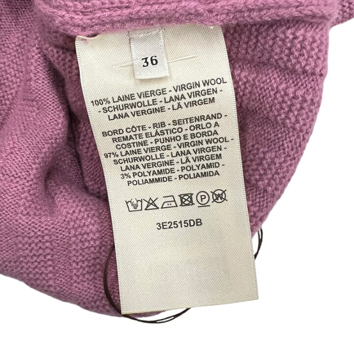 楽天市場】エルメス HERMES Hロゴ半袖 ニットワンピース ピンク 36(約S 