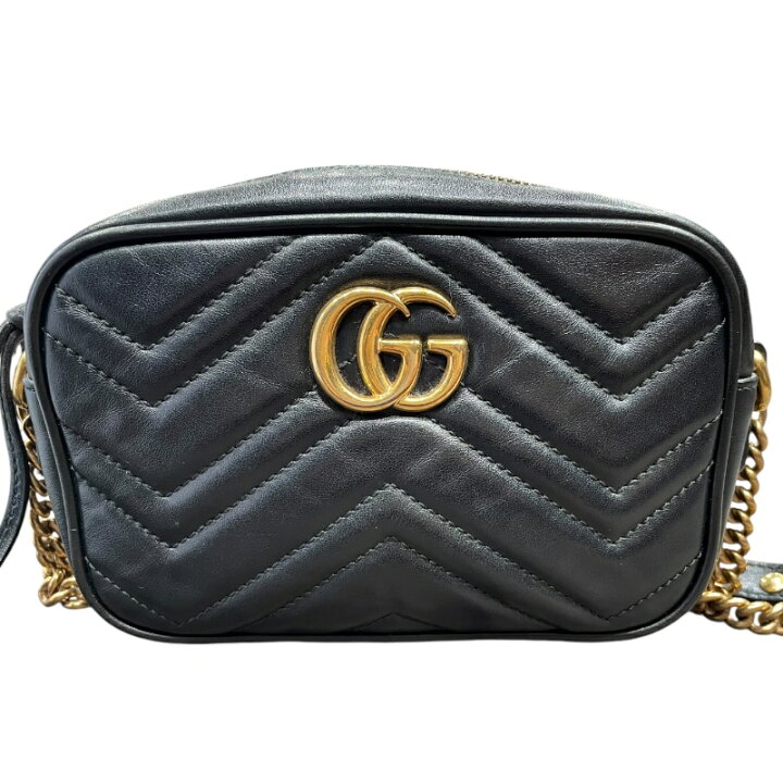 楽天市場】グッチ GUCCI GGマーモントショルダー 448065 ブラック  