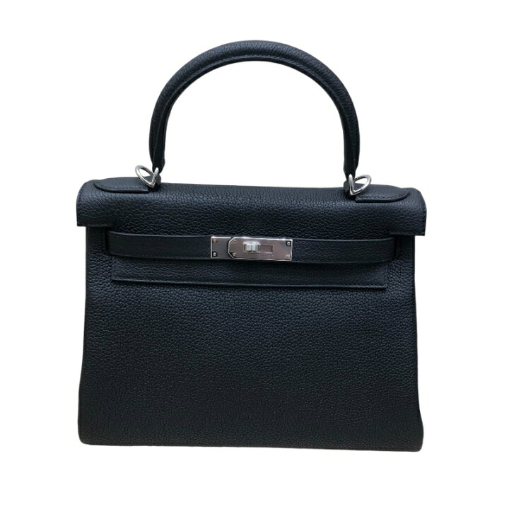 楽天市場】エルメス HERMES ケリー28 内縫い W刻 ブラック トゴ SV金具  
