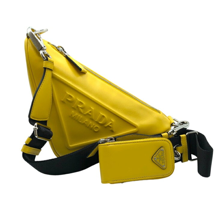 楽天市場】プラダ PRADA トライアングルレザーショルダー 1BH190 