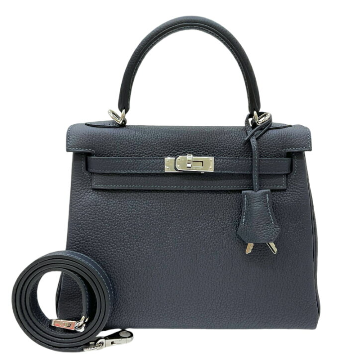 楽天市場】エルメス HERMES ケリー25 内縫い W刻印 ブルーニュイ  