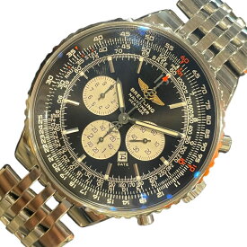 ブライトリング BREITLING ナビタイマー ヘリテージ クロノグラフ A35350 シルバー ステンレススチール メンズ 腕時計【中古】