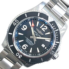 ブライトリング BREITLING スーパーオーシャン オートマティック 44 A17367 ブラック ステンレススチール SS メンズ 腕時計【中古】