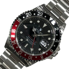 ロレックス ROLEX GMTマスター2　チャックイェーガー 16710 コーク SS メンズ 腕時計【中古】