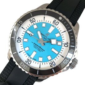 ブライトリング BREITLING スーパーオーシャン オートマチック44 A17376 ターコイズブルー ステンレススチール SS 自動巻き メンズ 腕時計【中古】