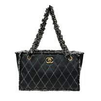 楽天市場】chanel シャネル ラムスキン チェーントートバッグ ブラック  