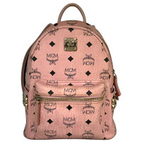 MCM エム・シー・エム リュックサック ロゴプレート スタッズ 