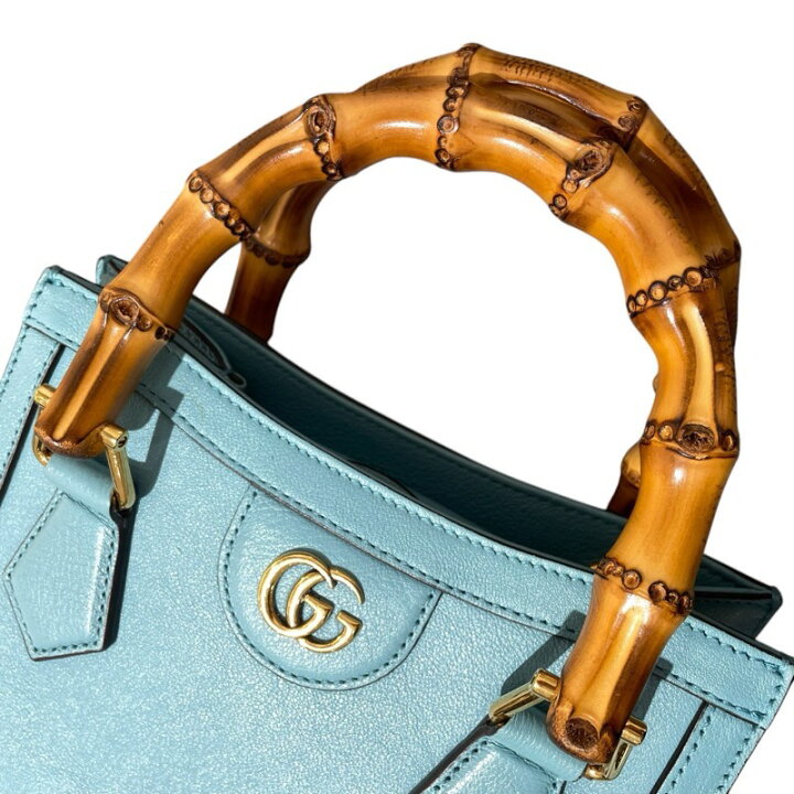 楽天市場】グッチ GUCCI ダイアナ ミニ 655661 ライトブルー GD金具  