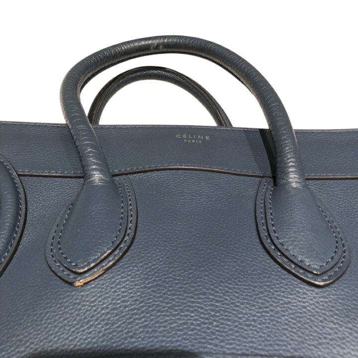 楽天市場】セリーヌ CELINE ラゲージミニショッパー ネイビー 