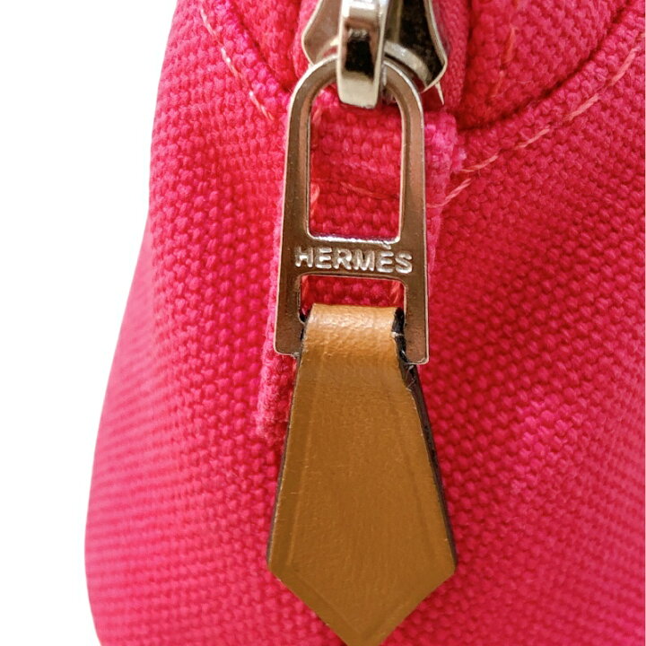楽天市場】エルメス HERMES ボリードポーチミニミニ ピンク/シルバー  